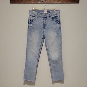 Kensie The SLIM Light Blue Ankle & Cropped Jeans